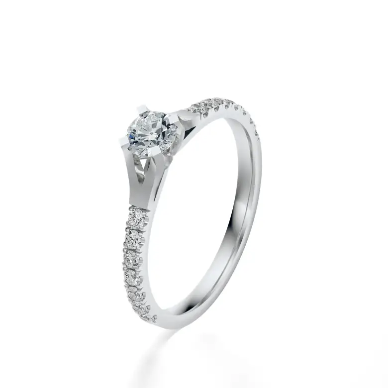 Pierścionek białe złoto z diamentami AJPZ_107